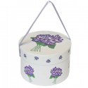 DELUXE HAT BOX 180 GR CANDIED VIOLET FLOWERS