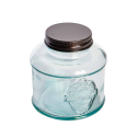ROUND JAR WITH BLACK COVER 180 GR