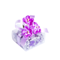CLEAR SMALL SQUARE BOX 65 GR VIOLET CANDIES
